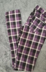 Women Black and purple pants